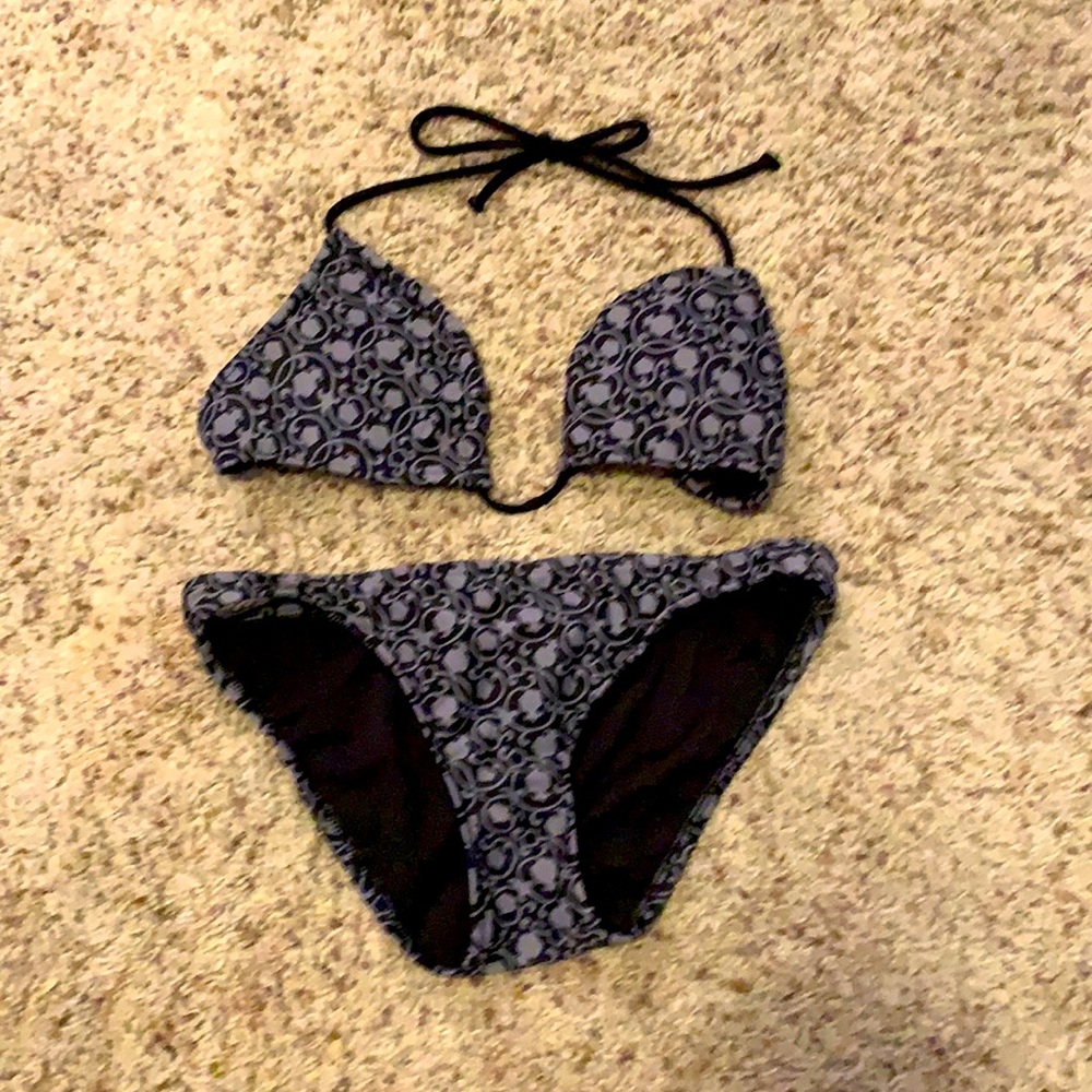 Black and Grey Bikini Set